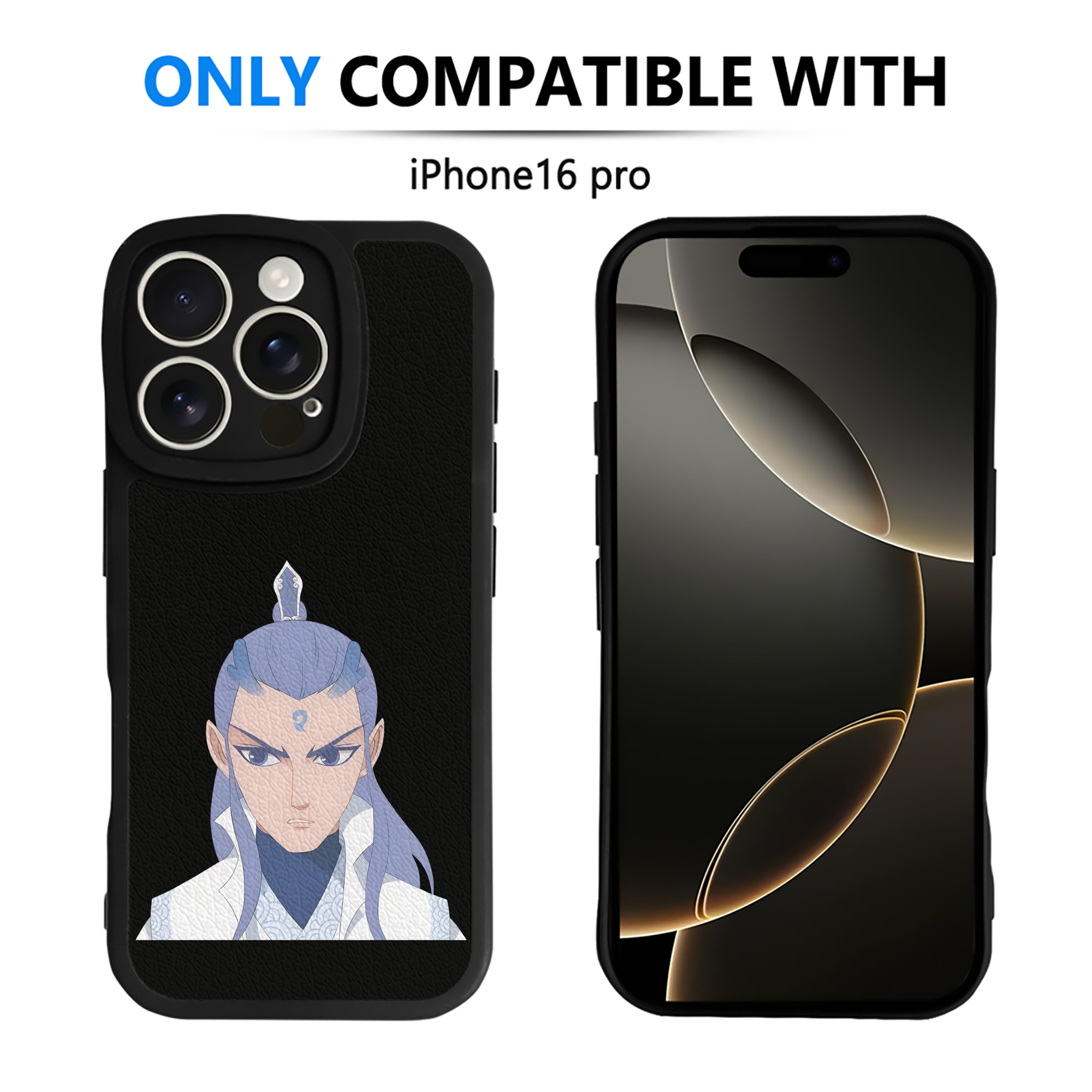 （画像用） Ne Zha 2 ナタ 魔童の大暴れ 【iPhone 16シリーズ対応】シリコンスマホケース（レザー調） 材質：シリコン